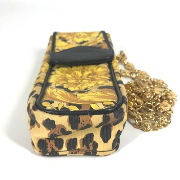 VERSACE Vintage phone cases Leopard pattern leopard Pouch Chain Shoulder Bag - Picture 2 of 13